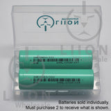 EVE INR18650/33V 10A 3200mAh Flat Top 18650 Battery - Case