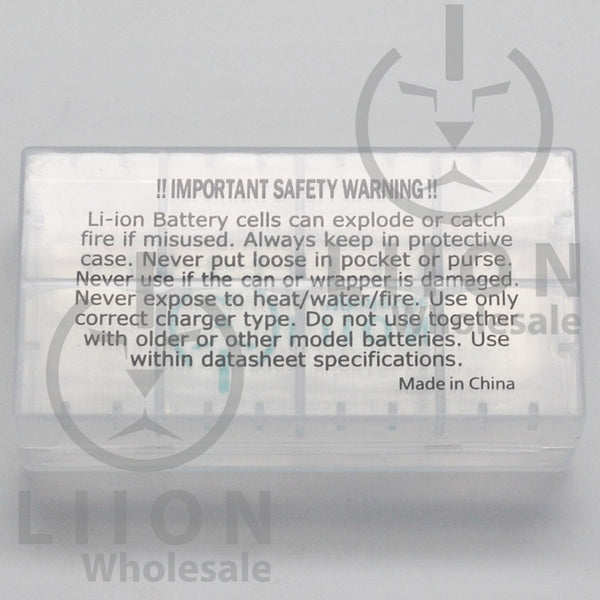 LiionWholesale Battery Case for two 18650 or four 18350 batteries