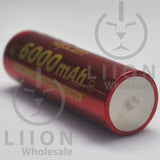 Vapcell F60 21700 12.5A Flat Top 6000mAh Battery - Negative
