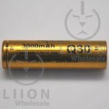 Vapcell Q30 18650 20A/35A Flat Top 3000mAh Battery - Side