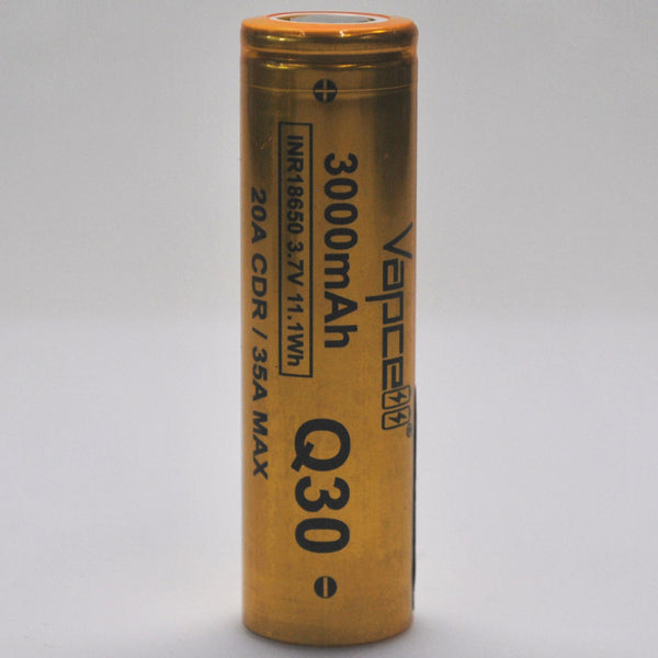 Vapcell Q30 18650 20A/35A Flat Top 3000mAh Battery - Genuine Vapcell Q30 18650 20A/35A Flat Top 3000mAh Battery - Genuine