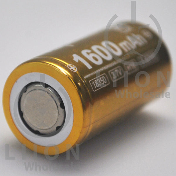 elf bar vape uk 18350 Protected 1600mAh Button Top Li-ion Rechargeable Battery main image 0