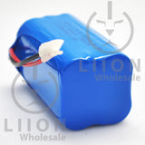 4S1P 14.8V 3500mAh 18650 Battery with Wires and Connector - LG MJ1 cell inside - Negative/Connector