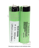 Panasonic 18650 3400mAh flat top