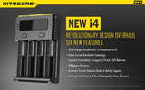 Nitecore Intellicharger New I4 4 Bay Li-ion Battery Charger