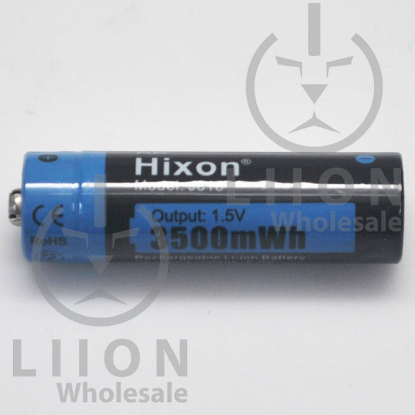 Hixon Baterías AA recargables, batería AA de alta capacidad de 3500 mWh,  salida constante de 1.5 V, baterías recargables AA, 4 baterías de litio AA