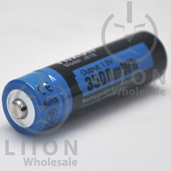 Hixon AA Size Button Top 3500mWh 1.5V 4 Pack Battery Kit – Liion Wholesale  Batteries