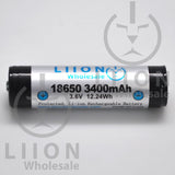 Protected LG F1L 3400mAh 5A Li-ion 18650 Button Top Battery - Side