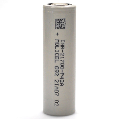 Molicel/NPE INR-21700-P42A 45A 4200mAh Flat Top 21700 Battery - Authorized Distributor