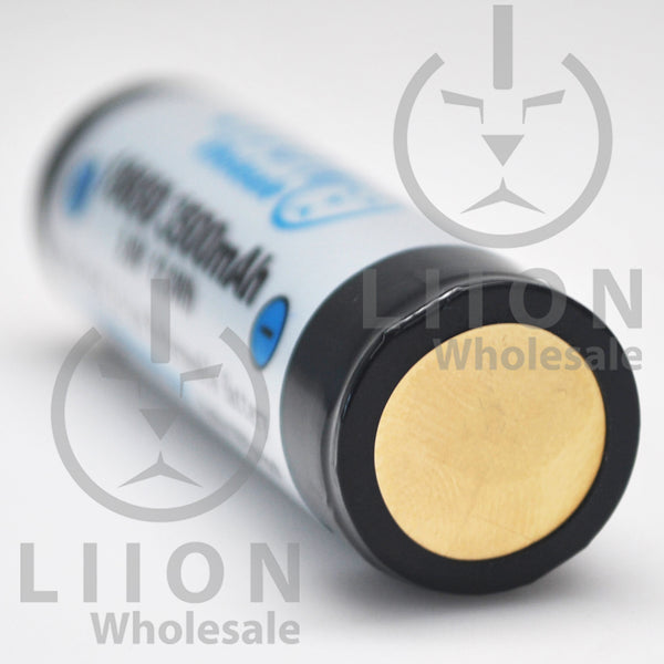 Protected 3500mAh 10A 18650 Button Top Battery (Panasonic/Sanyo NCR186 –  Liion Wholesale Batteries