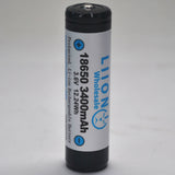 Protected 3400mAh 10A 18650 Button Top Battery
