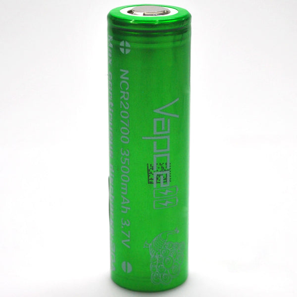 Vapcell 20700 Green/White 30A Flat Top 3500mAh Battery