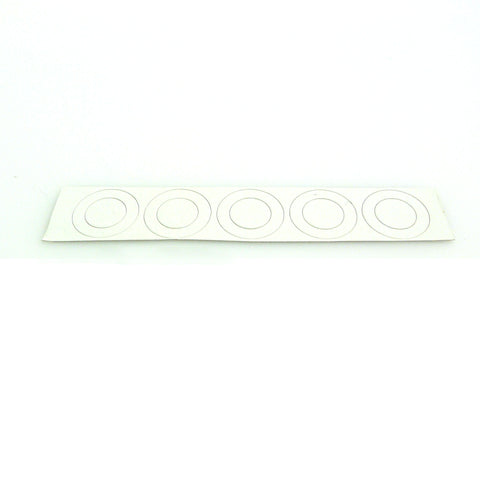 18650 flat top battery insulators - matte white