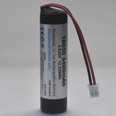 1S1P 3.6V (3.7V) 3500mAh 10A 18650 Battery with Wire Leads - MJ1 cell Liion Wholesale Batteries 1S1P 3.6V (3.7V) 3500mAh 10A 18650 Battery with Wire Leads - MJ1 cell Liion Wholesale Batteries