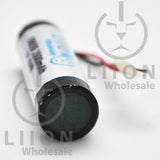 1S1P 3.7V 3500mAh 18650 Battery with Wires - LG MJ1 cell inside - Negative