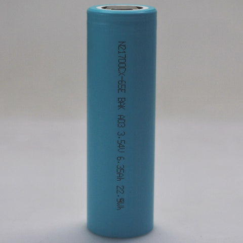 BAK N21700CX-65E 19A 6500mAh Flat Top Battery