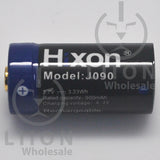 Hixon RCR123A Button Top 900mAh 3.7V Battery - Side