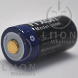 Hixon RCR123A Button Top 900mAh 3.7V Battery - Positive