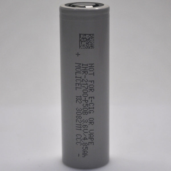 Molicel/NPE INR-21700-P50B 60A 5000mAh Flat Top 21700 Battery - Author ...