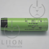 Panasonic/Sanyo NCR18650GA Flat Top 10A 3500mAh 18650 Battery - Side