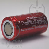 Vapcell A11 18350 10A Flat Top 1100mAh Battery - Positive