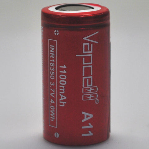 Vapcell A11 18350 10A Flat Top 1100mAh Battery