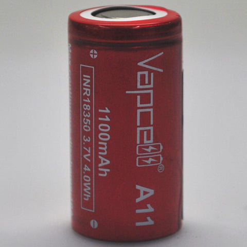 Vapcell A11 18350 10A Flat Top 1100mAh Battery - Genuine Liion Wholesale Batteries Vapcell A11 18350 10A Flat Top 1100mAh Battery - Genuine Liion Wholesale Batteries