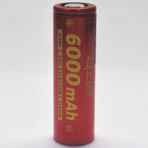 Vapcell F60 21700 12.5A Flat Top 6000mAh Battery