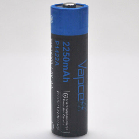 Vapcell P1422A Protected Lithium Ion AA 1.5V Battery