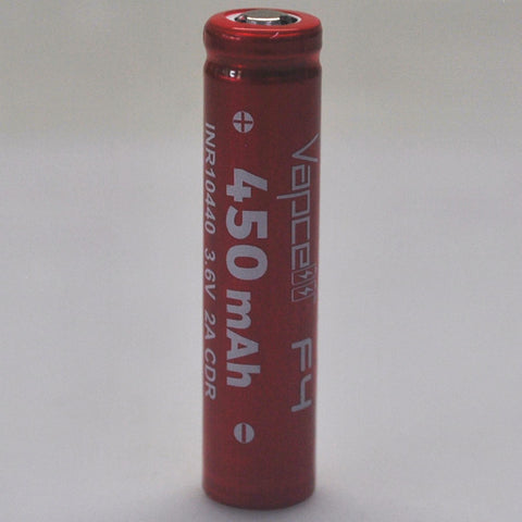 Vapcell F4 10440 2A Button Top 450mAh Battery