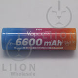 Vapcell F66 21700 12.5A Flat Top 6600mAh Battery - Side