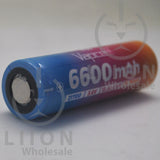 Vapcell F66 21700 12.5A Flat Top 6600mAh Battery - Positive