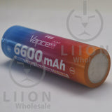 Vapcell F66 21700 12.5A Flat Top 6600mAh Battery - Negative