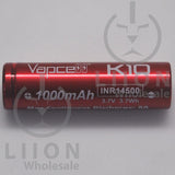 Vapcell K10 14500 8A Flat Top 1000mAh Battery - Side