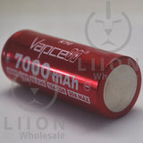 Vapcell K70 26650 15A Flat Top 7000mAh Battery - Negative