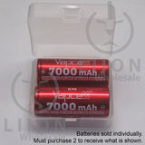 Vapcell K70 26650 15A Flat Top 7000mAh Battery - Case