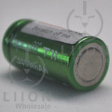 Vapcell T11 16340/RCR123A 3A Button Top 1100mAh Battery - Negative
