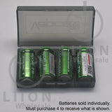 Vapcell T11 16340/RCR123A 3A Button Top 1100mAh Battery - Case