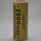 Vapcell T25 LiFePO4 IFR26650 60A/100A Flat Top 2500mAh Battery