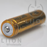 Vapcell F12 14500 3A Flat Top 1250mAh Battery - Positive