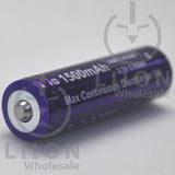 Vapcell F15 14500 3A Button Top 1500mAh Battery - Positive