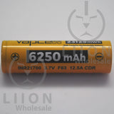 Vapcell F63 21700 12.5A Flat Top 6250mAh Battery - Side