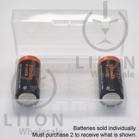 vape batteries 16340 Protected Vapcell P1609A 16340 3A Button Top 950mah Battery