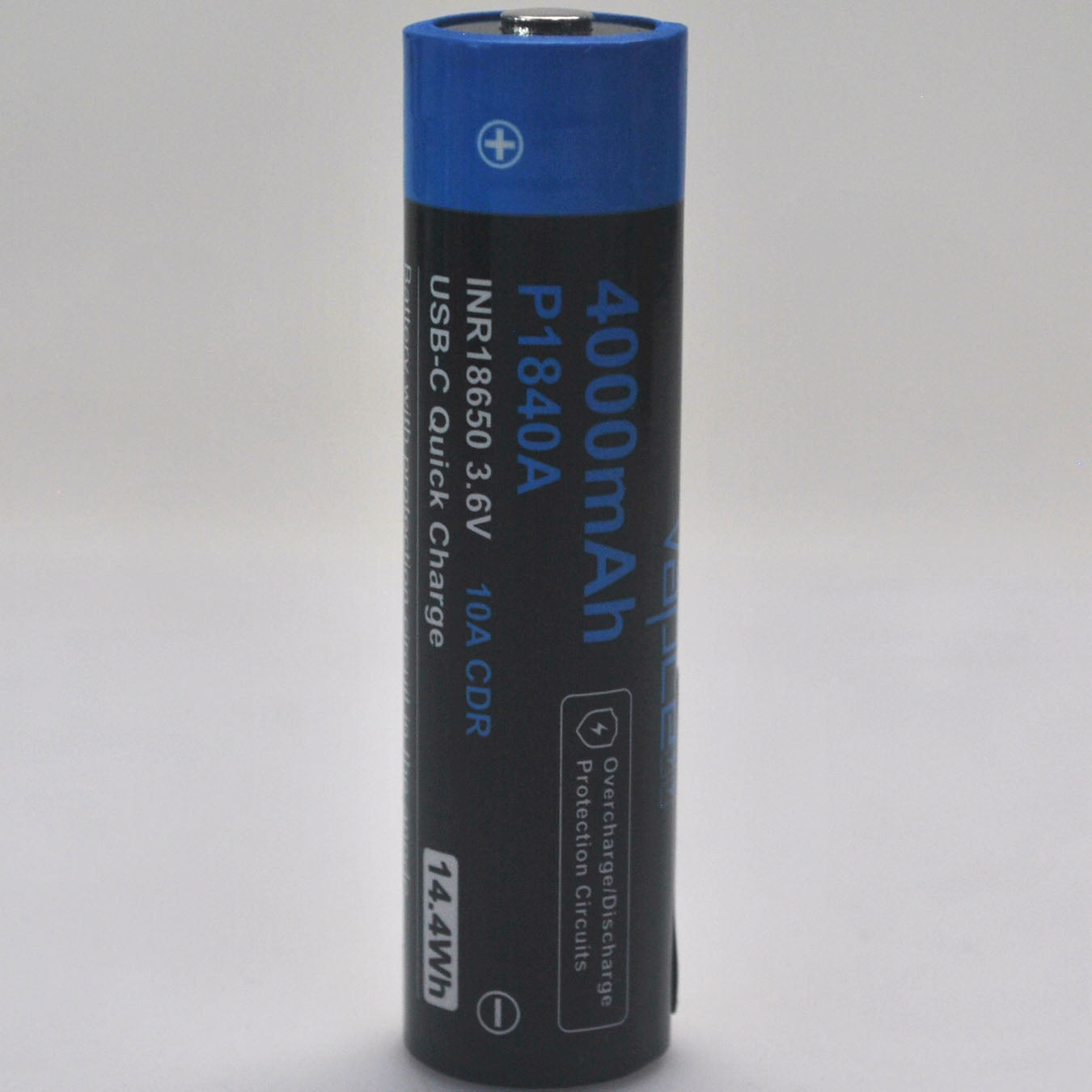 Protected Vapcell P1840A 18650 10A Button Top 4000mah USB-C Battery - Liion Wholesale Batteries Protected Vapcell P1840A 18650 10A Button Top 4000mah USB-C Battery - Liion Wholesale Batteries