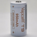 Vapcell T9 16340/RCR123A 3A Button Top 950mAh Battery