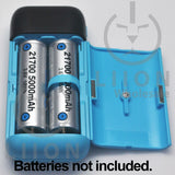 XTAR PB2SL Power Bank and Battery Charger - With Protected button top 21700 size batteries