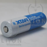 XTAR 21700HP Protected 5000mAh 25A 21700 Button Top Battery - Positive