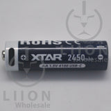 XTAR USB-C AA Size Button Top 4100mWh 1.5V 4 Pack Battery Kit - Side