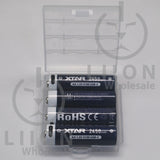 XTAR USB-C AA Size Button Top 4100mWh 1.5V 4 Pack Battery Kit - Case