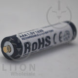 XTAR AAA Size Button Top 1620mWh 1.5V 4 Pack Battery Kit - Positive
